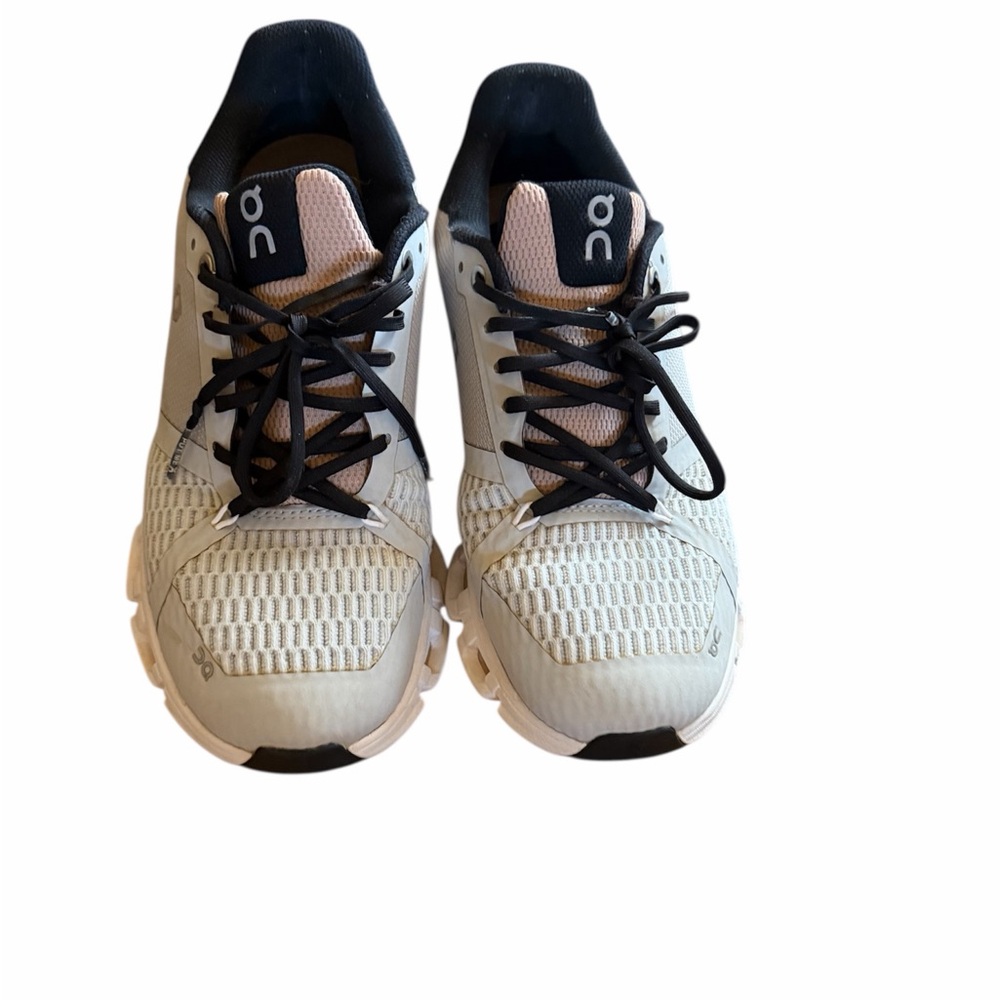 On Cloud Running Black and White Athletic Shoes